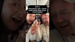 Flying first class on Icelandair 🇮🇸 #travel #iceland #firstclass