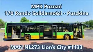 MPK Poznań - linia 170, MAN NL273 Lion's City #1133
