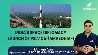 India's Space Diplomacy: Launch of PSLV C51/Amazonia-1 | India & World Affairs by B. Teja Sai Sir
