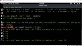 Introducing Crunch - Create your own wordlist