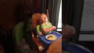 Laynie blesses the food