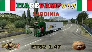 ETS2 1.47  ITAREVAMP Version 0.7 by lelux     Olbia(IT)  to  Cagliari(IT)