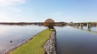 Miller&rsquo;s ferry Alabama drone footage.
