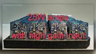 High gain 25W RF amplifier with LPF onboard test - milliwatts to watts amplifier
