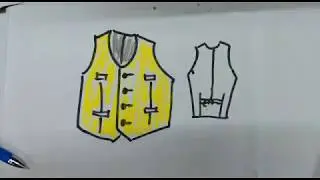 how to draw a vest? drawing, sketch, art, quick draw, craft, how to draw lessons