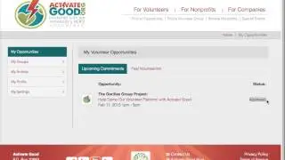 ActivateGood.org Web Tutorial - Video 18 - Managing Volunteer Attendance In Your Group