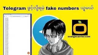 Orange carrier မာ နံပါတ်ထည့်မယ်/how to add number orangecarrier website 