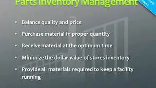 Inventory Control for Maintenance