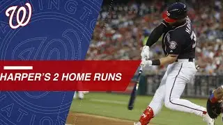 Harper connects for 2 homers in Nationals' win