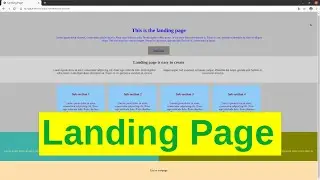 Simple responsive landing page with pure CSS - Web Page Example 2