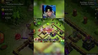 CV8 vs CV14 no PUSH do clash of clans!