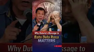 Why Duterte&rsquo;s Message to Bato Dela Rosa Matters #shorts #pulse247 # #rodrigoduterte