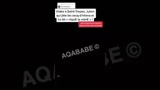 Vid&eacute;o &agrave; saint-tropez, julien qui j&egrave;te les sac d'hilona ! #short #influenceur #telerealite #hilona