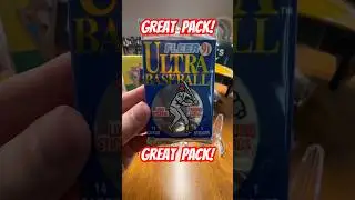 Старые/винтажные бейсбольные карточки Fleer Ultra 1991 года выпуска, вскрытие фольгированной упак...