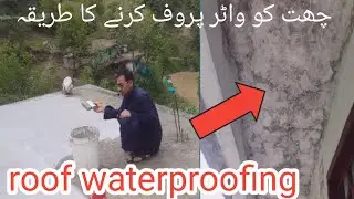how to do roof waterproofing/roof care chemical/چھت کو واٹر پروف بنانے کا طریقہ