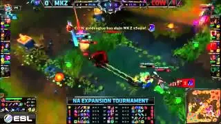 League Of Legends CompLexity White vs Monstar Kittenz | Game 2 NA LCS  Tournament Spring 2015