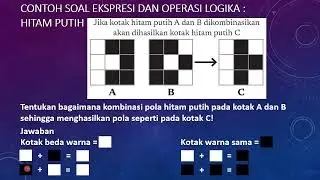 Ekspresi dan Operasi Logika, Informatika Kelas IX