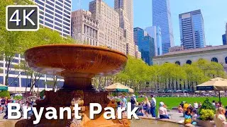 [4K] Bryant Park, New York City, May 2022, 4K Travel Video