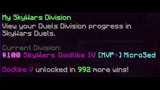 Top 100 in Skywars Duels Wins