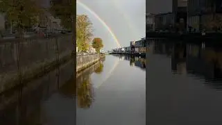 RARE magical moment 🌈  #ireland #cork #rainbow #magical
