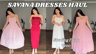 Huge Birthday Dresses Haul from SAVANA😍I Affordable and Trendy Dresses Collection🫶🏻