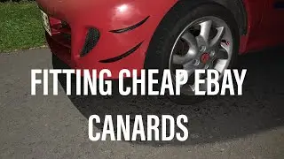 Fitting EBay Canards To A Fiat Seicento Sporting Abarth