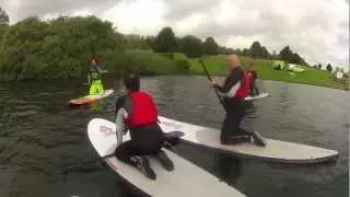 Paddleboarding on Wimbleball lake