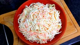 eng) Classic Coleslaw | Simple 3 Ingredient Recipe | Simple 5 Minute Recipe Maha's Kitchen
