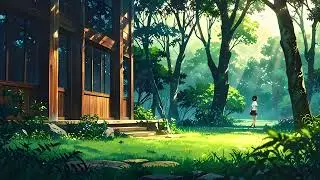 Anime Cozy Patio 🏠🌸 Lofi Chill Beats
