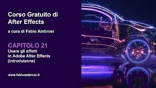 #30 - Introduzione agli effetti in adobe after effects