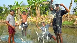 মাছ কাকড়া ধরে এনে আকাশ ভাইয়ের birthday celebrate করলাম!!!🎂🎂🕯️