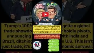Trump says 100% Tariffs 🛑 Carney says NEW ALLIANCES 🌏India,Brazil! 🇮🇳🇧🇷 Is US-Canada bond BROKEN? 💔