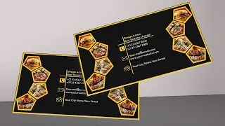 Fast Food Business card 2020 | Professional Fast Food Business Card Design | Photoshop CC 2020