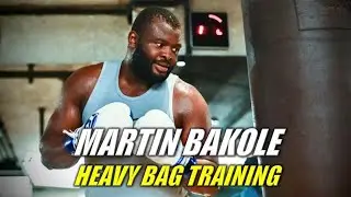 Martin Bakole Heavy Bag Training