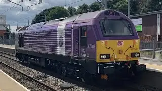 Harborough station MML class 66716 67007 66758 66715 with Maddison kyne 7/8/23