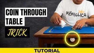 Coin Through Table Magic Trick Revealed | Easy Step-by-Step Tutorial 💥
