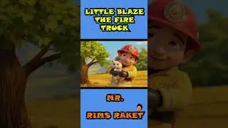 Brave Little Blaze the Fire Truck 🚒 | Bedtime song for Kids | Firefighter Rescue Tale. English text.
