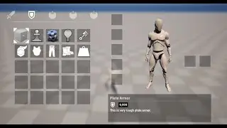 UE5 - Inventory System [Equip Armor and unequip, Replacement]