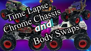BODY SWAPS On a Chrome Chassis - Time Lapse Monster Trucks