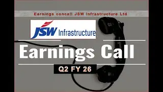 JSW Infrastructure Ltd Earnings Call for Q2FY26 l JSW concall l Jswinfra concall l jswinfraconcall