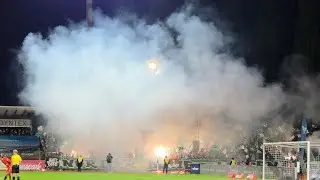 25.04.2025 Austria Lustenau - Schwarz-Weiß Bregenz 2:1, Pyro, Choreo, Support, Corteo