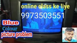 crt tv china kit blue colour problem