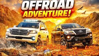 Fortuner vs Land Cruiser Mountain Off-Roading 🔥