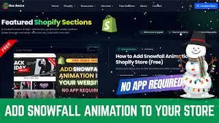How to Add Snowfall Animation in Shopify Store | Free Shopify Winter Effect | Devdesire