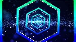 4K Hexagon Field Motion Graphics Background
