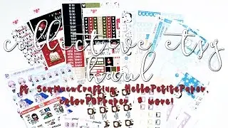 Collective Etsy Haul // ft. SewMuchCrafting, HelloPetitePaper, colorPOPpaper, & more!