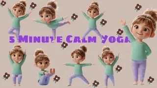 {5 Minute Calm Yoga for Kids} | Relax & Breathe |