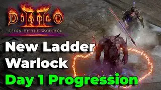 Day 1 New Ladder Warlock Progression Update - Diablo 2 Resurrected