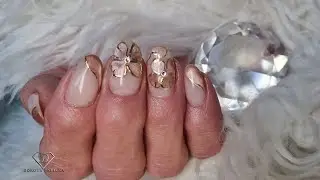 Gel Rebalance step by step with simple cat eye gel polish nail art