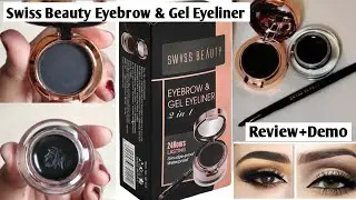 Swiss beauty Eyebrow & Gel Eyeliner || Honest Review+Demo ( हिन्दी ) || @SwissBeautyCosmetics
